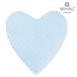 Poduszka SERCE MINKY BŁĘKIT